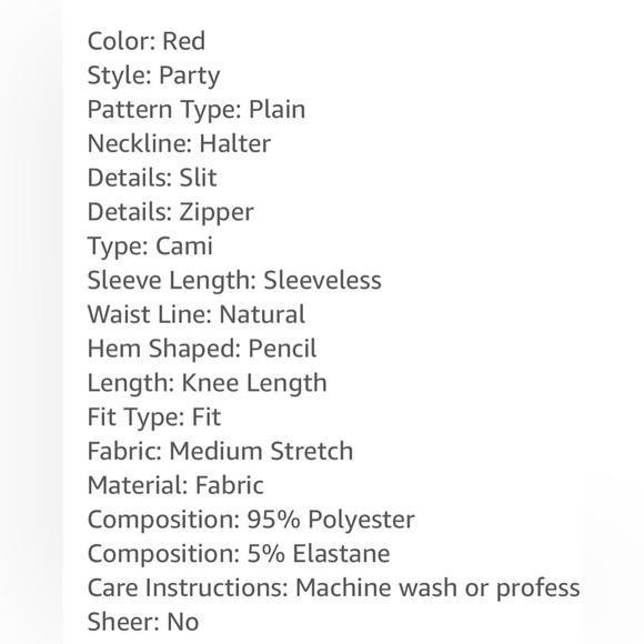 🍒 Red Halter Dress 💋 NWOT‼️ - Picture 8 of 8